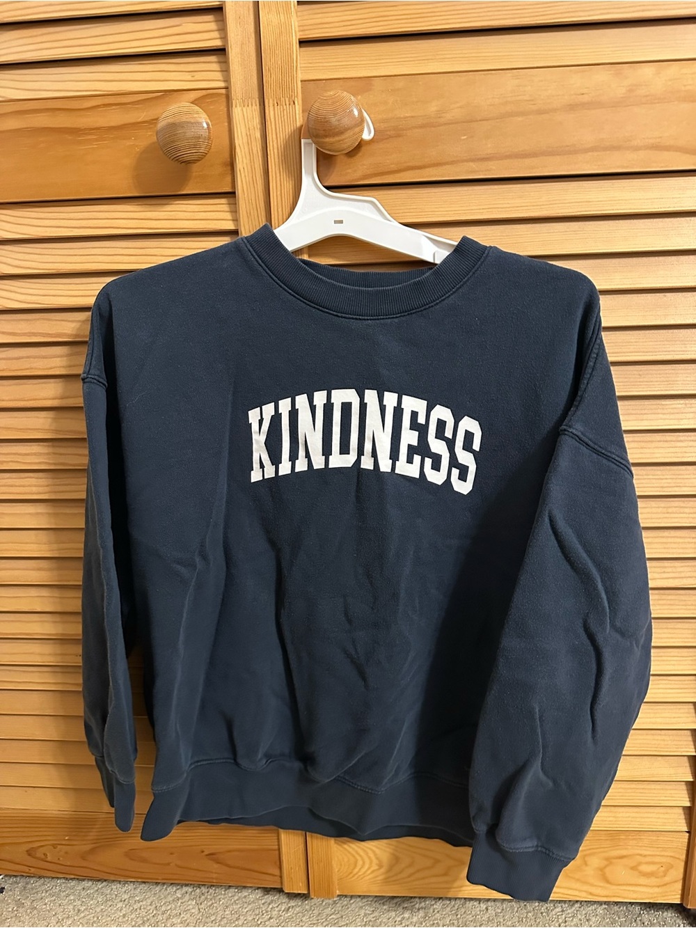 Old Navy Navy Blue 'KINDNESS' Crewneck Sweatshirt